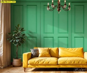 วอลเปเปอร์ลายไม้ตกแต่งผนัง ช่วยเปลี่ยนห้องเรียบให้ดูมีบุคลิกและน่าจดจำมากขึ้น