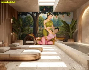 ภาพวาดตกแต่งร้านนวด เพิ่มความน่าสนใจให้พื้นที่และช่วยให้บรรยากาศร้านดูอบอุ่นน่าเข้ามาใช้บริการ