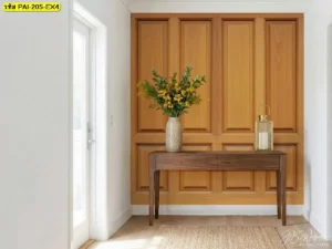 วอลเปเปอร์ลายกรุไม้โบราณ เพิ่มความรู้สึกคลาสสิกให้ผนังและเหมาะกับเฟอร์นิเจอร์โทนไม้เข้ม