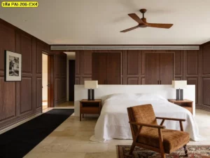 วอลเปเปอร์ลายกรุผนังไม้ ช่วยให้พื้นที่ดูเรียบร้อยขึ้นและเหมาะกับการตกแต่งแนวเอิร์ธโทน