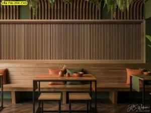 ภาพลายไม้ตกแต่งผนัง เหมาะกับพื้นที่ที่ต้องการบรรยากาศสงบ สุภาพ และดูสบายตาตลอดวัน