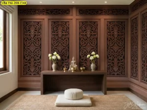 วอลเปเปอร์ลายกรุไม้โบราณ ทำให้ผนังห้องดูสง่างามและมีบรรยากาศแบบบ้านไม้คลาสสิก