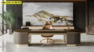 ภาพติดผนังลายภูเขาฮวงจุ้ย เหมาะกับผนังหลังโซฟาหรือผนังหลักของบ้านที่ต้องการความโดดเด่นพอดี