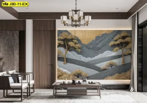 วอลเปเปอร์ลายดอกไม้ 3 มิติ ช่วยสร้างจุดเด่นให้ห้องดูสดใส พร้อมเสริมอารมณ์อ่อนโยนแบบพอดี