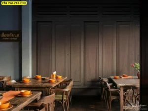 ภาพลายไม้ตกแต่งผนัง ช่วยให้พื้นที่ภายในดูมีคาแรกเตอร์และน่ามองมากขึ้นแบบไม่ฉูดฉาด