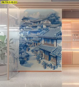 วอลเปเปอร์ร้านอาหารเกาหลี ที่ใช้วอลเปเปอร์ลายวิถีชีวิตเกาหลี ช่วยเพิ่มความอบอุ่นและมุมมองที่มีเรื่องราว