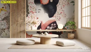 วอลเปเปอร์ลายเกาหลีโบราณ เหมาะกับร้านที่ต้องการตกแต่งผนังร้านอาหารเกาหลี ให้ดูคลาสสิกแบบร่วมสมัย