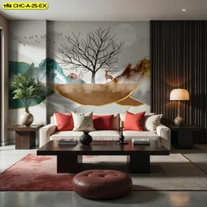 วอลเปเปอร์ภูเขาสำหรับบ้าน ช่วยให้ห้องดูสงบ โปร่ง และมีความลื่นไหลของบรรยากาศอย่างพอดี